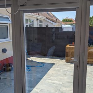 Levland Ltd - Glazed Auto Patio Door with Auto Blinds