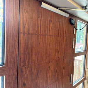 Levland Ltd - Wood Effect Aluminium Auto Door 3